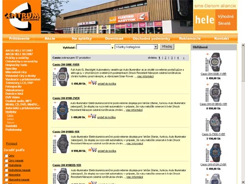 internetový obchod CENTRUM Machovec
