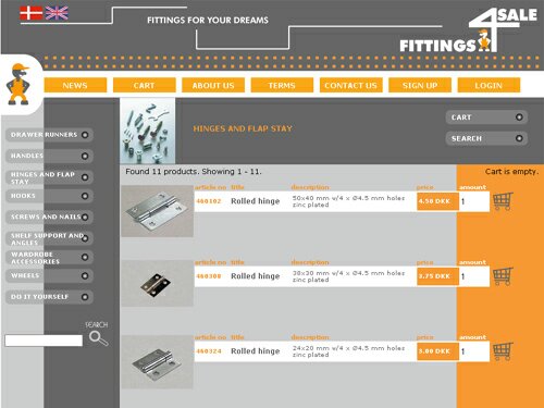 internetový obchod Fittings4Sale