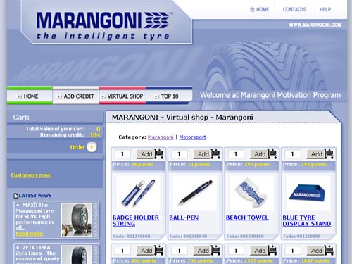 internetový obchod Marangoni