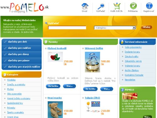 internetový obchod Pomelo