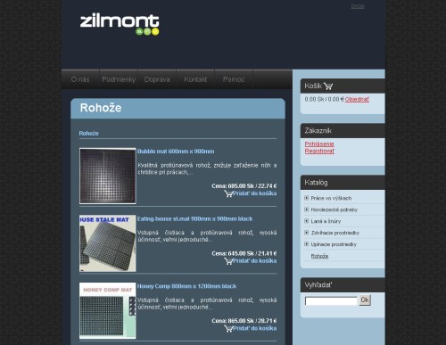 internetový obchod Žilmont